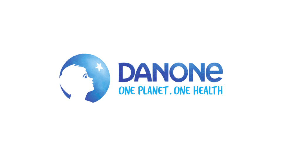 Logo of Danone, a member of the Farm Powered Strategic Alliance