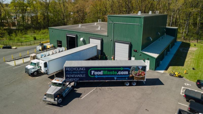 FoodWaste.com truck for commercial food waste recycling and waste management solutions