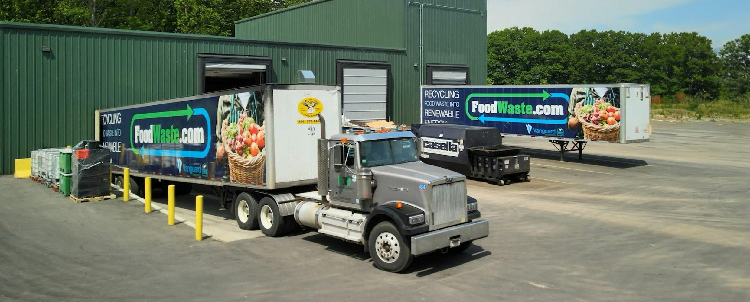 FoodWaste.com truck for commercial food waste recycling and waste management solutions